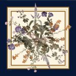 روسری ابریشم کجراه ارغوان - Image 7