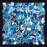 روسری ابریشم کجراه پرنگار - Image 3