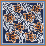 روسری ابریشم کجراه پیونی - Image 7