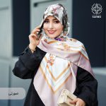 روسری ابریشم کجراه ارغوان - Image 10