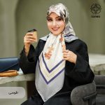 روسری ابریشم کجراه ارغوان - Image 12