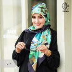 روسری ابریشم کجراه پرنگار - Image 10