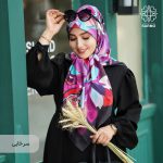 روسری ابریشم کجراه پرنگار - Image 18