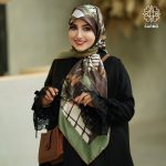 روسری ابریشم کجراه بام خیال