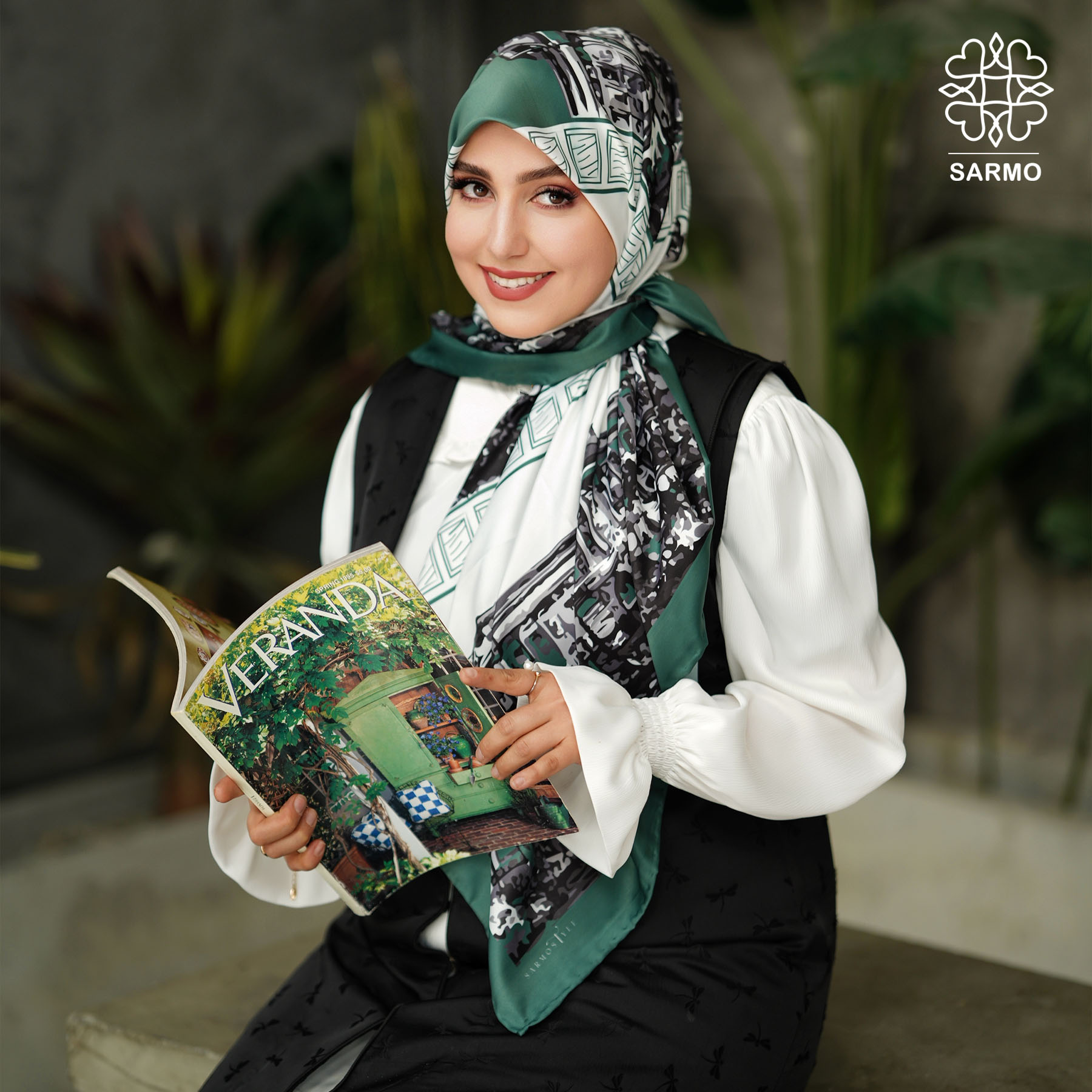 کاور بنا روسری ابریشم کجراه بنا - Image 1