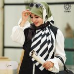 روسری ابریشم کجراه دریا - Image 2