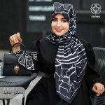 روسری ابریشم کجراه نوا - Image 2
