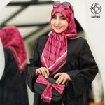 روسری ابریشم کجراه پولک