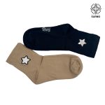 جوراب گلدوزی طرح ستاره ساقدار