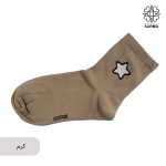 جوراب گلدوزی طرح ستاره ساقدار - Image 2