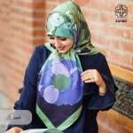 روسری ابریشم کجراه گلبهار-اقتصادی - Image 3