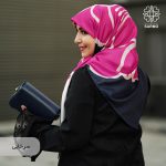 روسری ابریشم کجراه گلرخ - Image 6