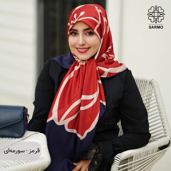 روسری ابریشم کجراه گلرخ - اقتصادی - Image 2