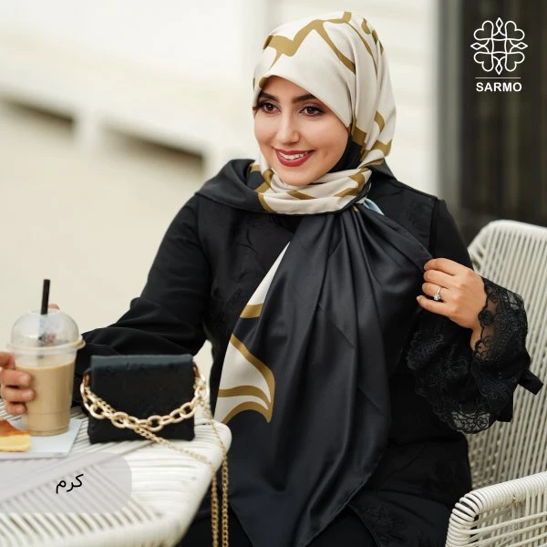 روسری ابریشم کجراه گلرخ - اقتصادی - Image 8