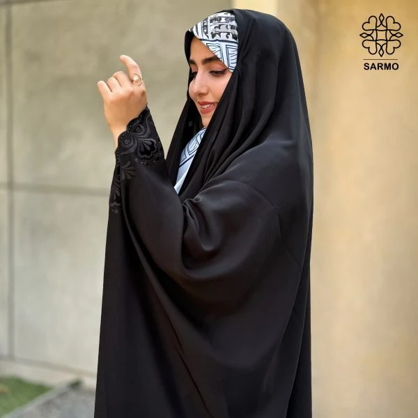 چادر سلما کرپ ندای کره اصل - تصویر 4