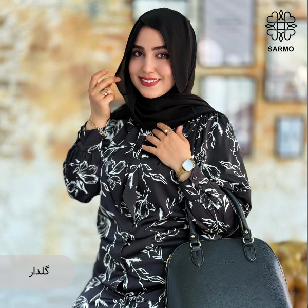 شومیز ساتن فلور - Image 7