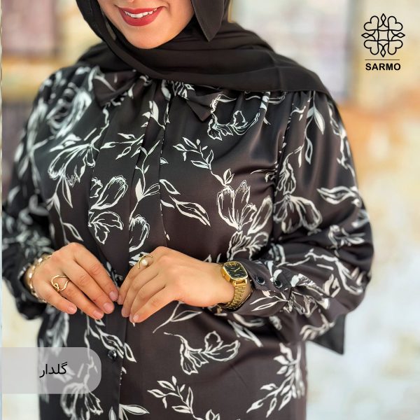 شومیز ساتن فلور - Image 9