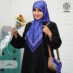 روسری ابریشم کجراه پولک - Image 2