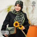 روسری ابریشم کجراه پولک - Image 8