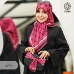 روسری ابریشم کجراه پولک - Image 11