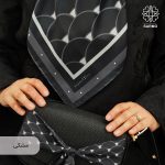 روسری ابریشم کجراه پولک - Image 6