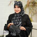 روسری ابریشم کجراه پولک - Image 5