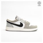 کفش کتونی زنانه جردن ۱ مدل سنگی سفید طوسی