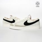 کفش کتونی زنانه نایک بلیزر ساق کوتاه سفید مشکی - Image 2