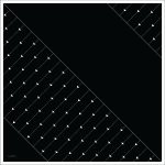 روسری ساتن ابریشم کجراه آفاق - Image 4