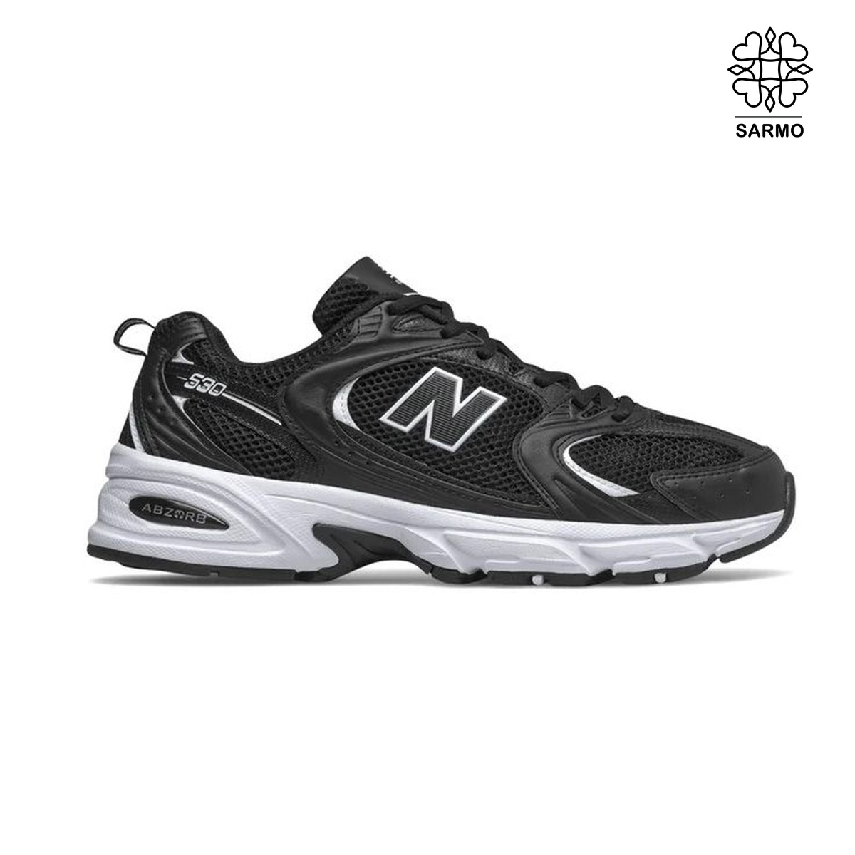 sarmo_nb530_black_sq_1 کفش کتانی زنانه نیوبالانس 530 مشکی - Image 1