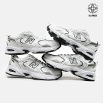 کفش کتونی زنانه نیوبالانس ۵۳۰ سفید نقره ای - Image 3