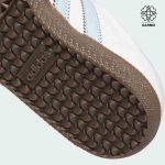 کفش کتانی زنانه سامبا سفید آبی samba adidas - Image 2