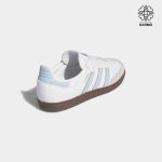 کفش کتانی زنانه سامبا سفید آبی samba adidas - Image 7