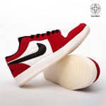 کفش کتونی زنانه جردن 1 قرمز سفید – Air Jordan 1 Low Red White - Image 5