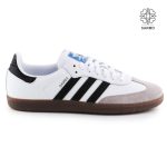 کفش اسپرت کتانی زنانه سامبا زنانه و مردانه سفید مشکی samba adidas