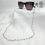 بند عینک طرح سنگ آکوامارین