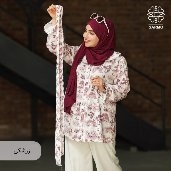شومیز کرپ بوگاتی برکه - Image 9