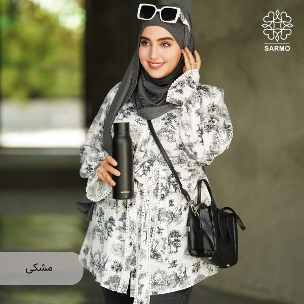 شومیز کرپ بوگاتی برکه - Image 5