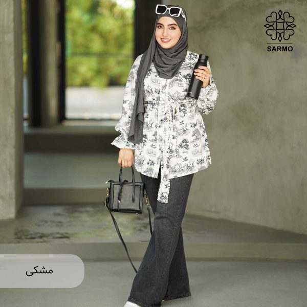 شومیز کرپ بوگاتی برکه - Image 7