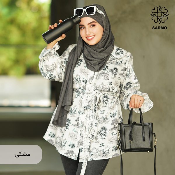 شومیز کرپ بوگاتی برکه - Image 2