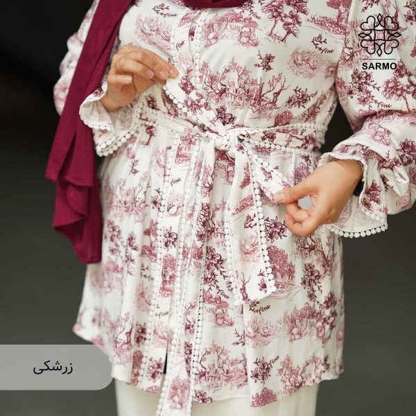 شومیز کرپ بوگاتی برکه - Image 12