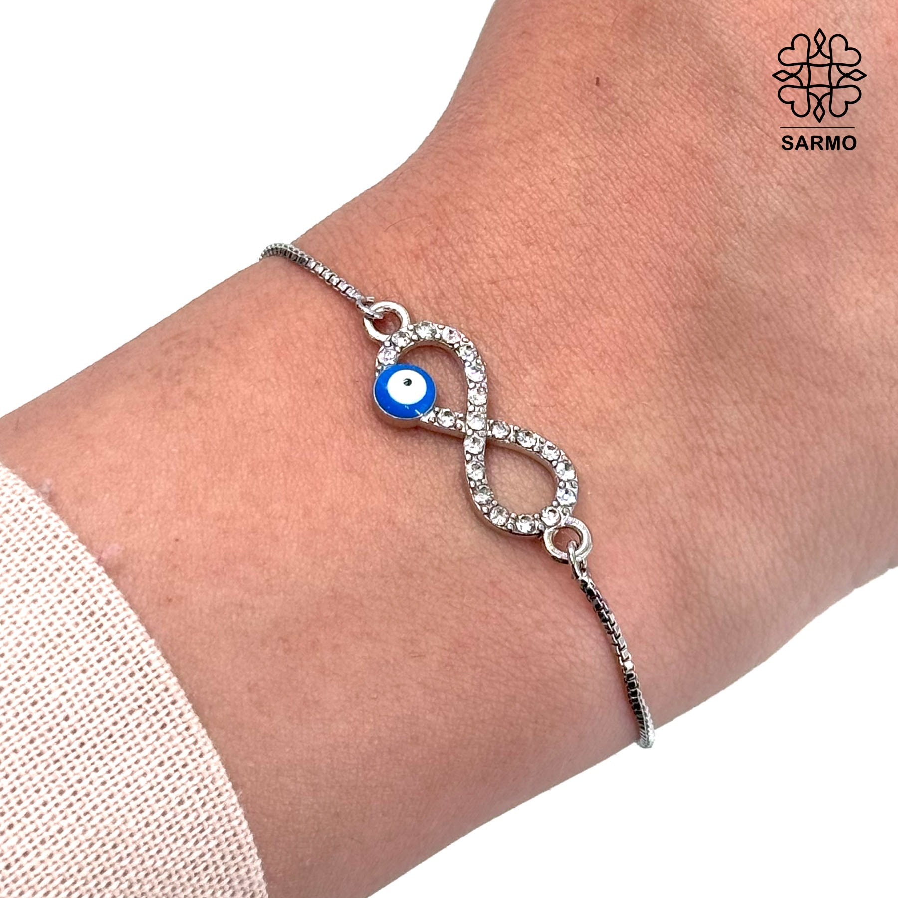 بی نهایت دستبند طرح بی نهایت چشم نظر - Image 1