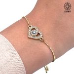 دستبند طرح قلب چشم نظر - Image 2