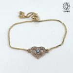 دستبند طرح قلب چشم نظر - Image 4