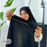 مقنعه تل دار مغزی دوزی - Image 9