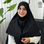 مقنعه تل دار مغزی دوزی