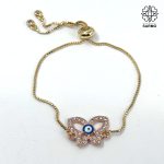 دستبند طرح پروانه چشم نظر - Image 4