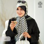 روسری ابریشم کجراه پیچک - Image 2