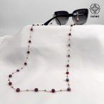 بند عینک طرح سنگ گارنت