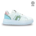 کفش کتونی زنانه اسپرت لایف سفید صورتی آبی